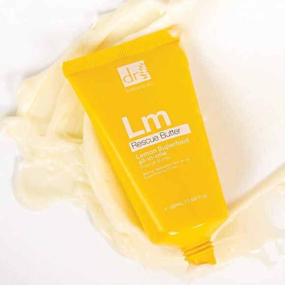 NIB 2 Dr Botanicals Lemon Superfood All-In-One Dry Skin Rescue Butter Skin Balm - Picture 1 of 14